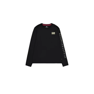 Camo Sleeve Longsleeve - black