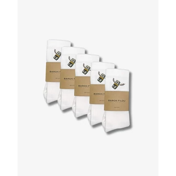 FW24 5-Pack Sport Socks, Flying Cash Stack - White