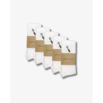 FW24 5-Pack Sport Socks, Champagne - White