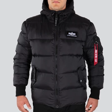 Hooded Puffer Alpha FD - black