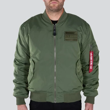MA-1 FLC Rev - sage green/orange
