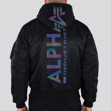 MA-1 ZH Backprint - black/rainbow reflective