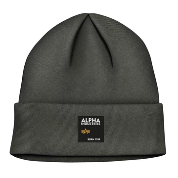 Label Beanie - army green