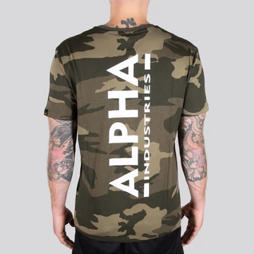 Backprint T Camo - olive camo