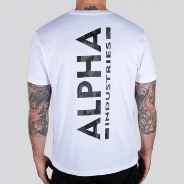 Backprint T Camo Print - white/black camo