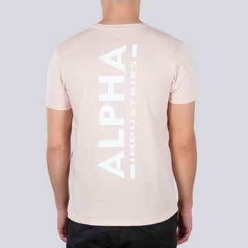 Backprint T - pale peach