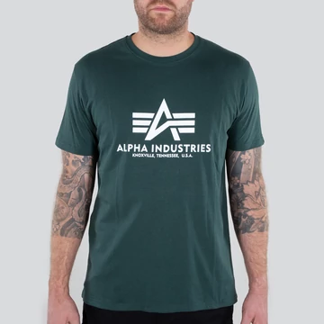 Basic T -  navy green