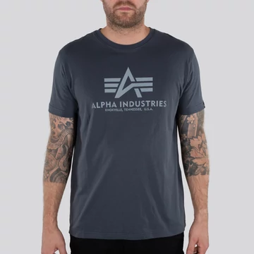 Basic T Reflective Print - greyblack/reflective