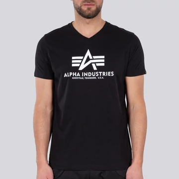 Basic V Neck T - black