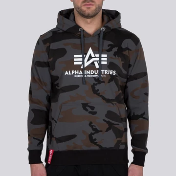 Basic Hoody Camo - black camo