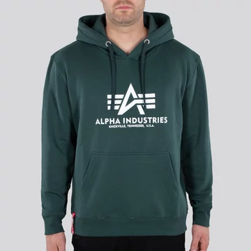 Basic Hoody - navy green