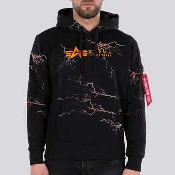 Lightning AOP Hoody - black/orange
