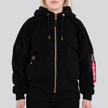 MA-1 OS Hooded Teddy Woman - black