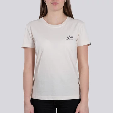 Basic T Small Logo Woman - jet stream white