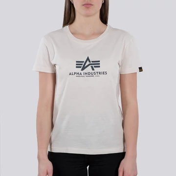 New Basic T Woman - jet stream white