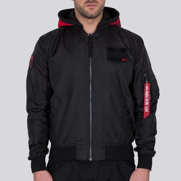MA-1 TT Hood Custom - black/red