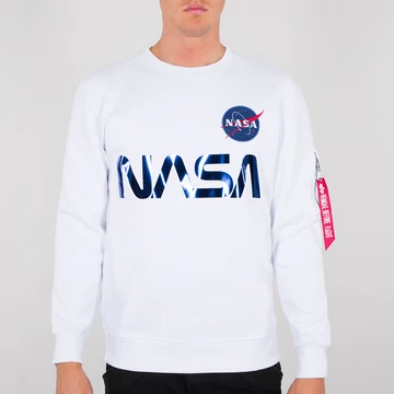 NASA Reflective Sweater - white/blue