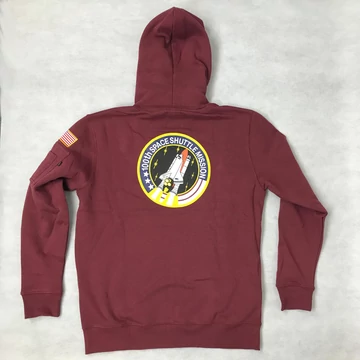 Space Shuttle Hoody - burgundy