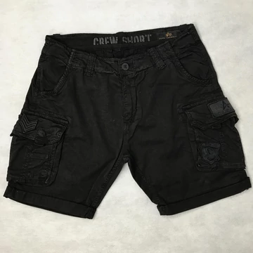 CREW SHORT PATCH - black/black