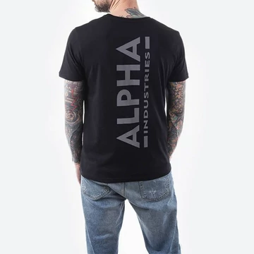 Backprint T Reflective Print - black/reflective