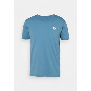 Basic T Small Logo - airforce blue