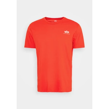 Basic T Small Logo - atomic red