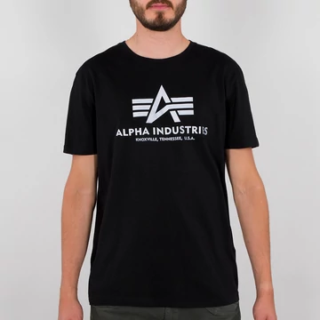 Basic T Reflective Print - black
