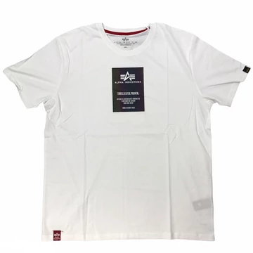 Rainbow Reflective Label T - white