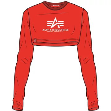 Basic Cropped LS - atomic red