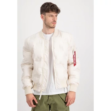 MA-1 EMB Logo Puffer - jet stream white