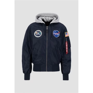 MA-1 Zip Hood Apollo - replica blue