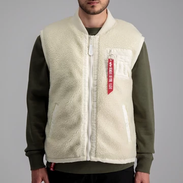 Teddy Vest - off white