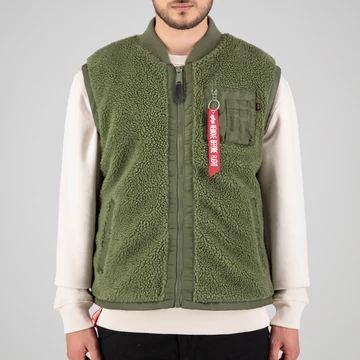 Teddy Vest - sage green