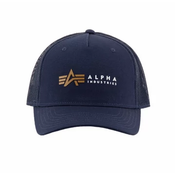 Alpha Label Trucker Cap - replica blue