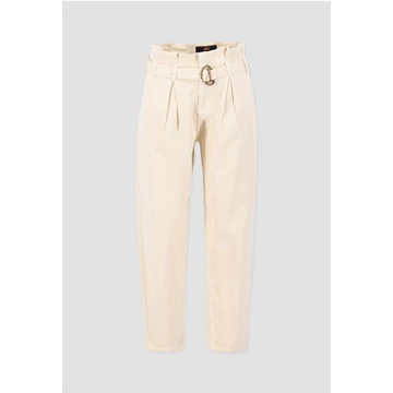 Paperbag Pant Woman - jet stream white