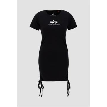 Ruched Dress Woman - black