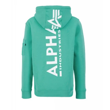 Back Print Hoody - atomic green