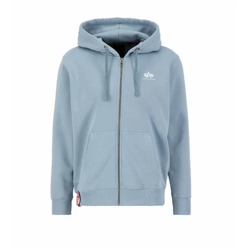 Basic Zip Hoody SL - greyblue