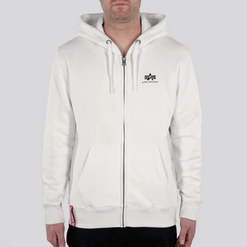 Basic Zip Hoody SL - jet stream white