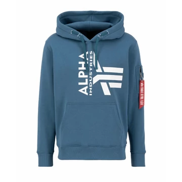 Half Logo Foam Hoody - vintage marine