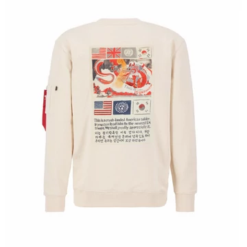 USN Blood Chit Sweater - jet stream white