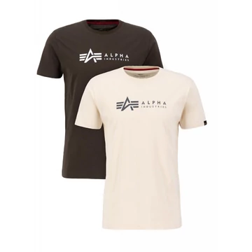 Alpha Label T 2 Pak - black olive/jet stream white
