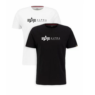 Alpha Label T 2 Pak - black/white