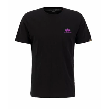 Basic T Small Logo - black/magenta