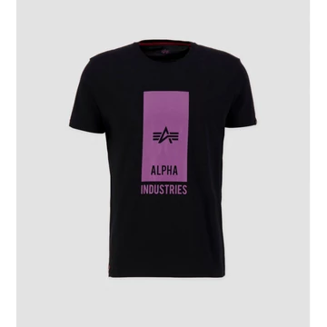 Block Logo T - black/dark magenta