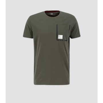 Label Pocket T - dark olive