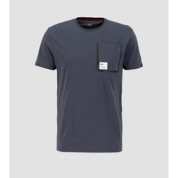 Label Pocket T - greyblack