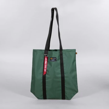 Label Shopping Bag - dark olive