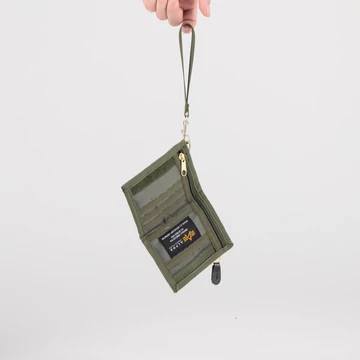 Utility Wallet - sage/orange