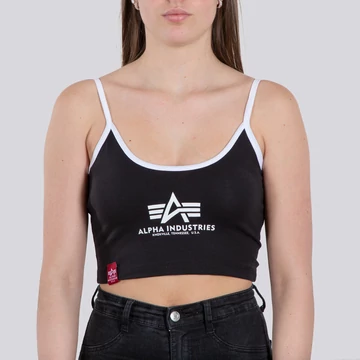 Basic ML Cropped Tank Top Woman - black